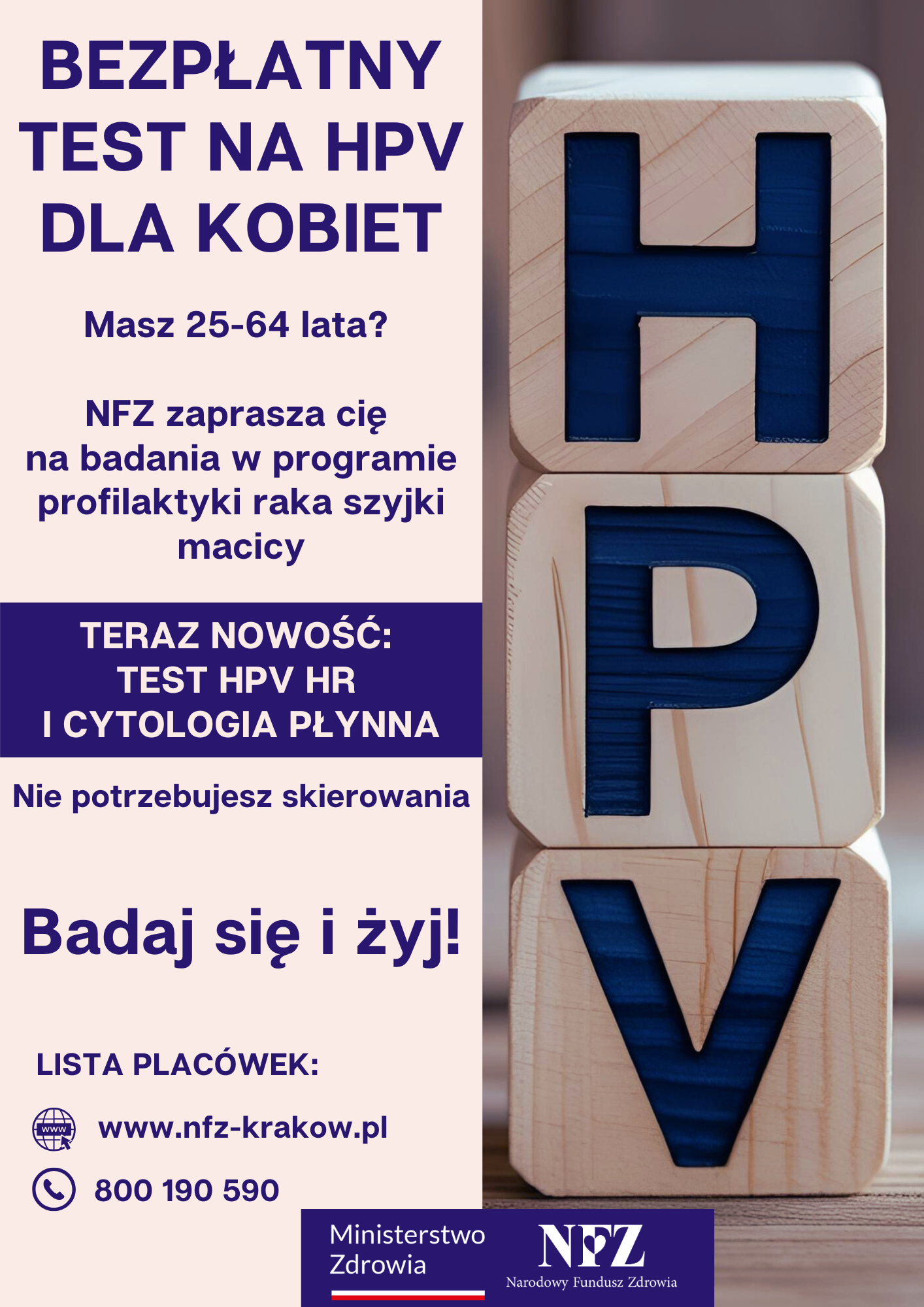 Plakat graficzny informujący o programie